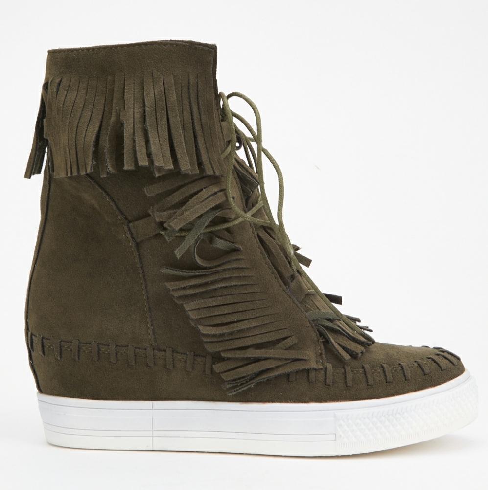 Sneaker/Boots High top/fringed